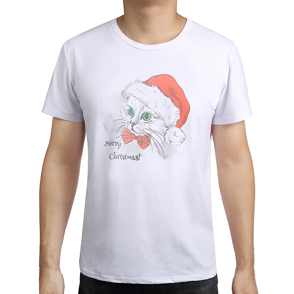 Sublimation blank China factory Custom Printing Crew neck White Casual 100%Cotton T-Shirt Cotton S