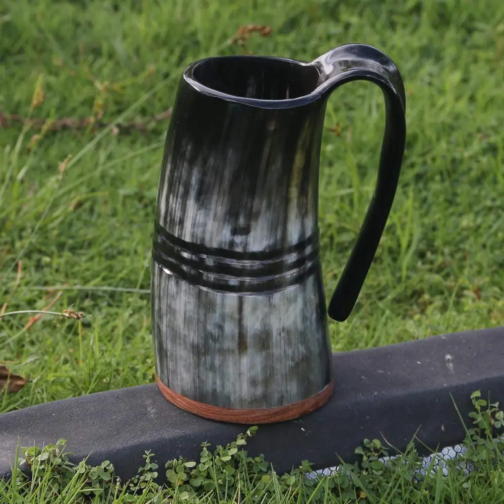 Unique Design Buffalo Horn Drinking Mugs for Beer Drinking and Wine Drinking Available at Wholesale Price From India
