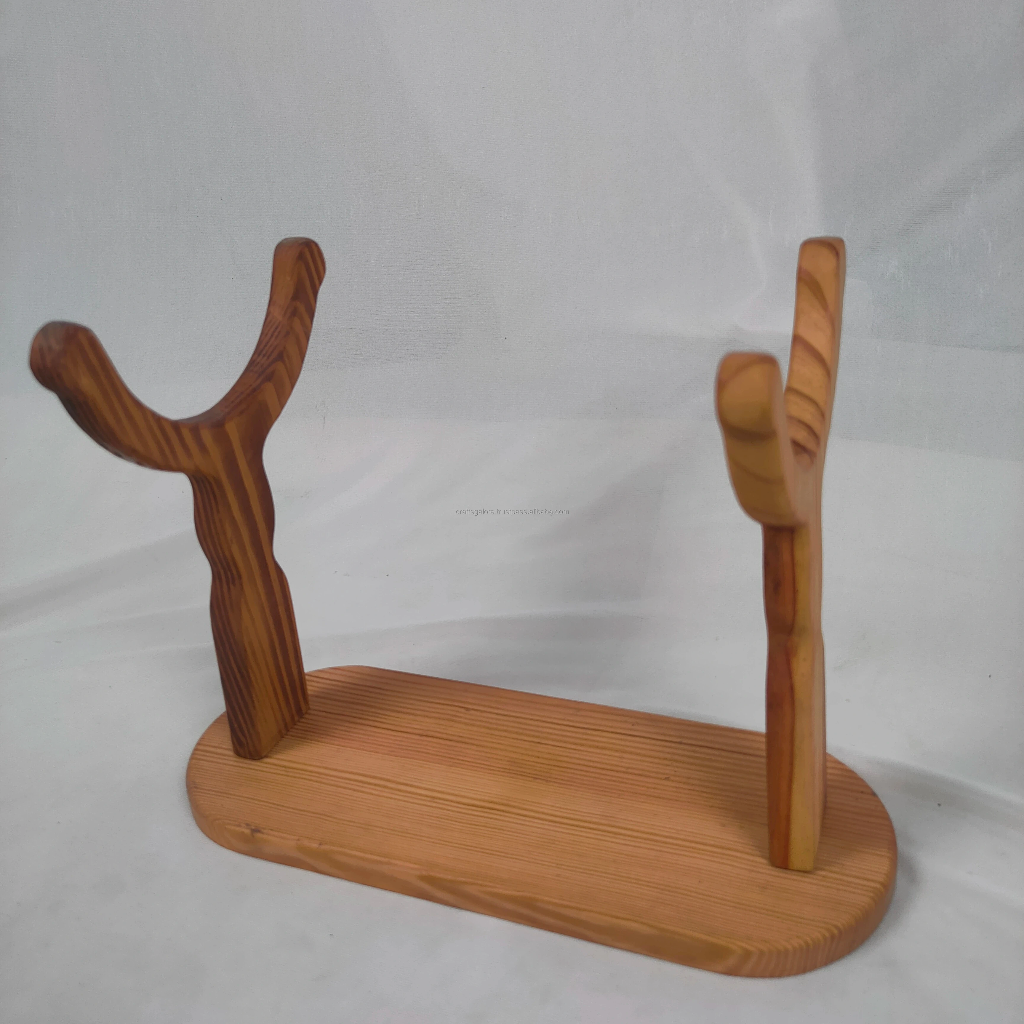 Handmade Sword Stand made with pine wood for home decoration & sword display for sale in bulk from India