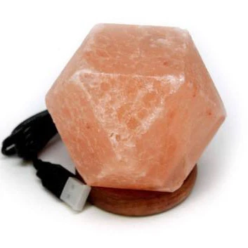 wholesale custom OEM Himalayan Diamond Shape Pink Salt Lamps Wholesale Dimmer Switch 100% Natural Crystal Rock Stone Salt Lamps
