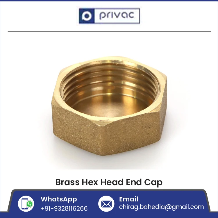 Best Price Female Threads Pipe End Cap Brass Hex Head End Stop Fitting for Air Gas Water Pipe Line