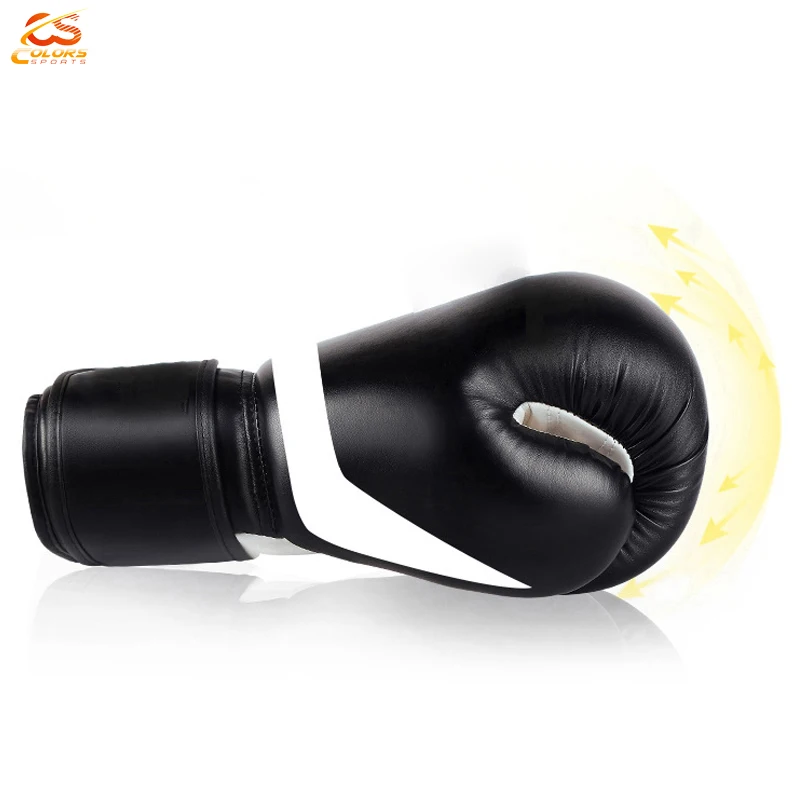 New High Quality Professional Training Pu Leather Boxing Gloves