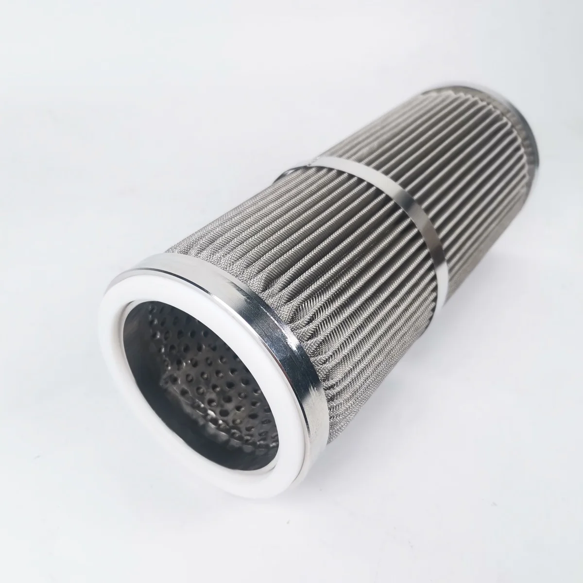 industrial water filtration with double openings at both ends DOE Stainless steel metal mesh sintered filter element