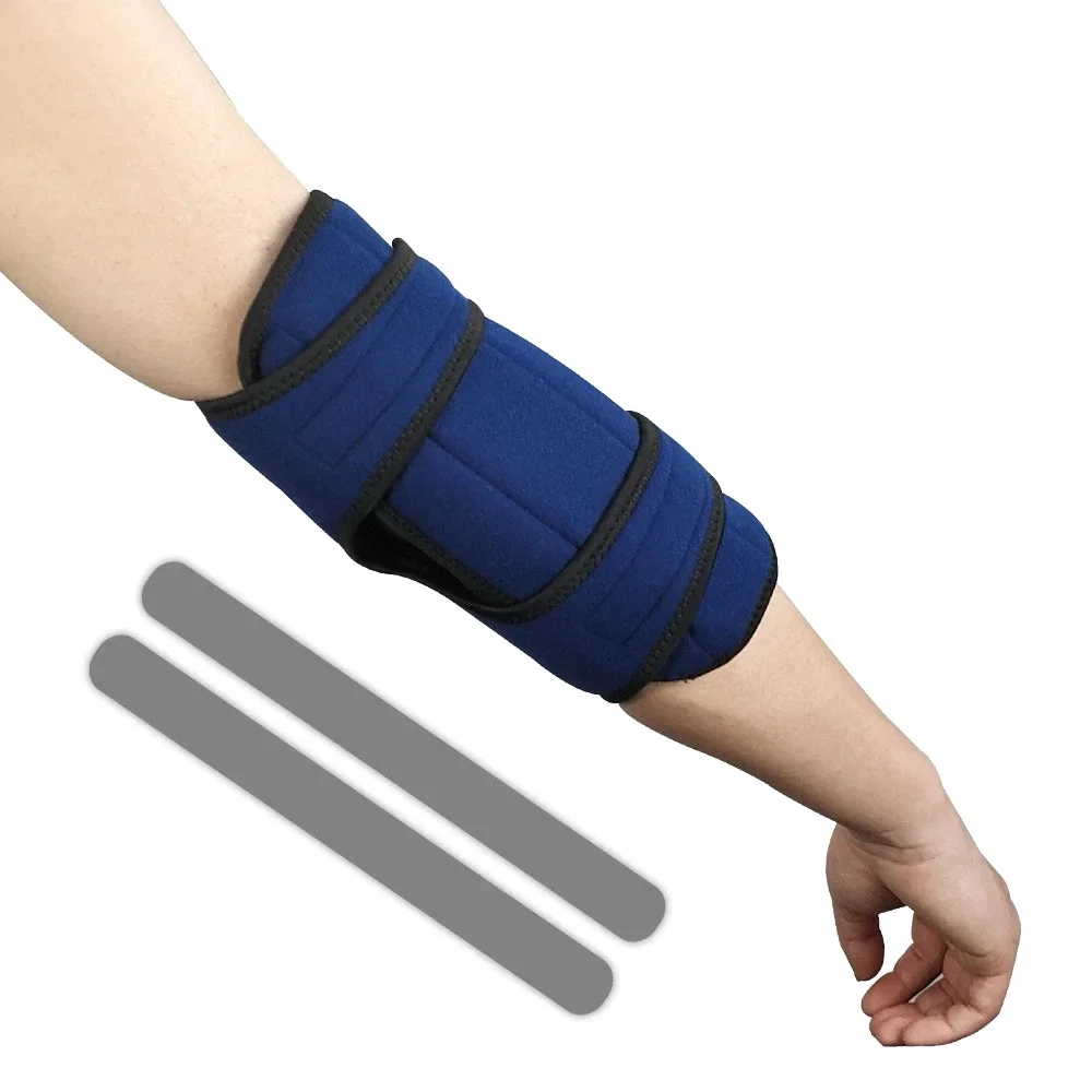 Adjustable Arm Splint Brace Elbow Joint Recovery Support With 2 Fixed Steel Plates Protect Band Belt Strap Sports Arm Protector