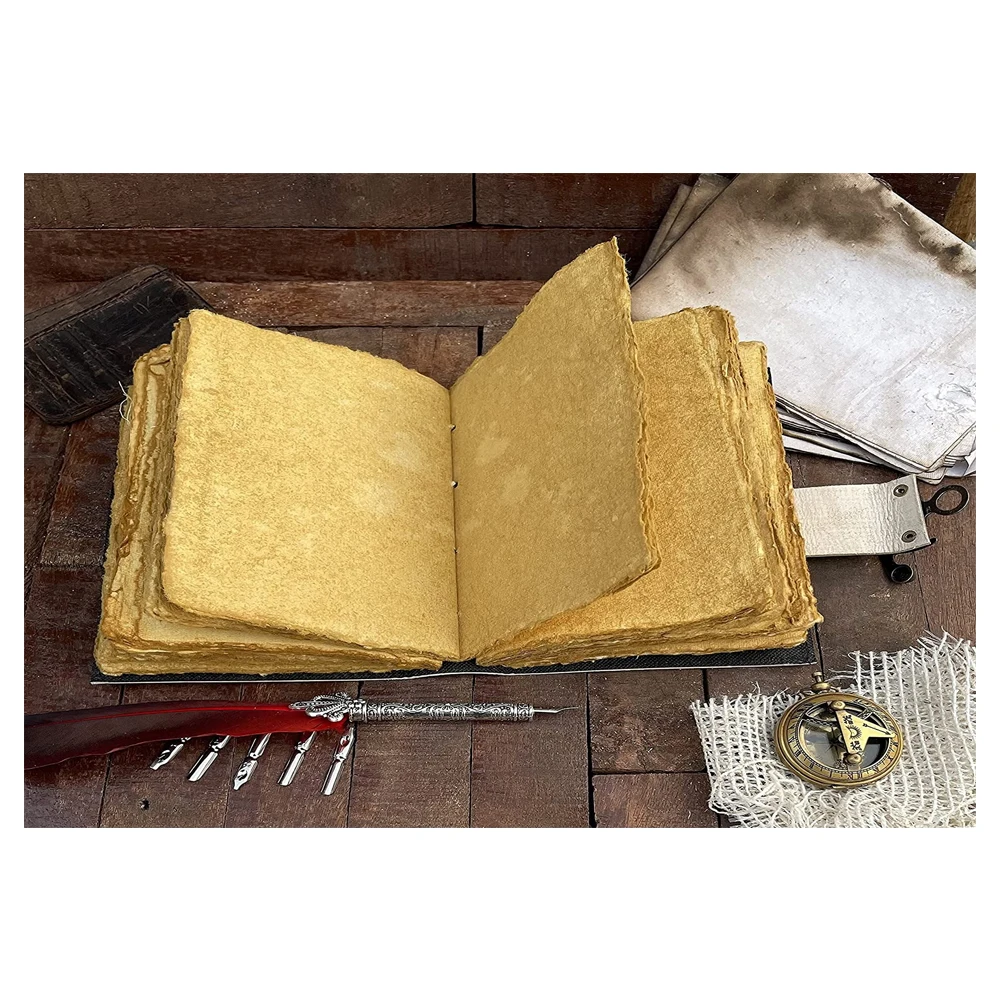 Hot Selling Wholesale Custom Printed Journal Hard Cover Handmade Personalized Withcraft Notebook Vintage Dairy