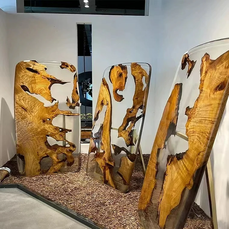 epoxy resin table, epoxy river table, wood epoxy dining table / Customized tables available