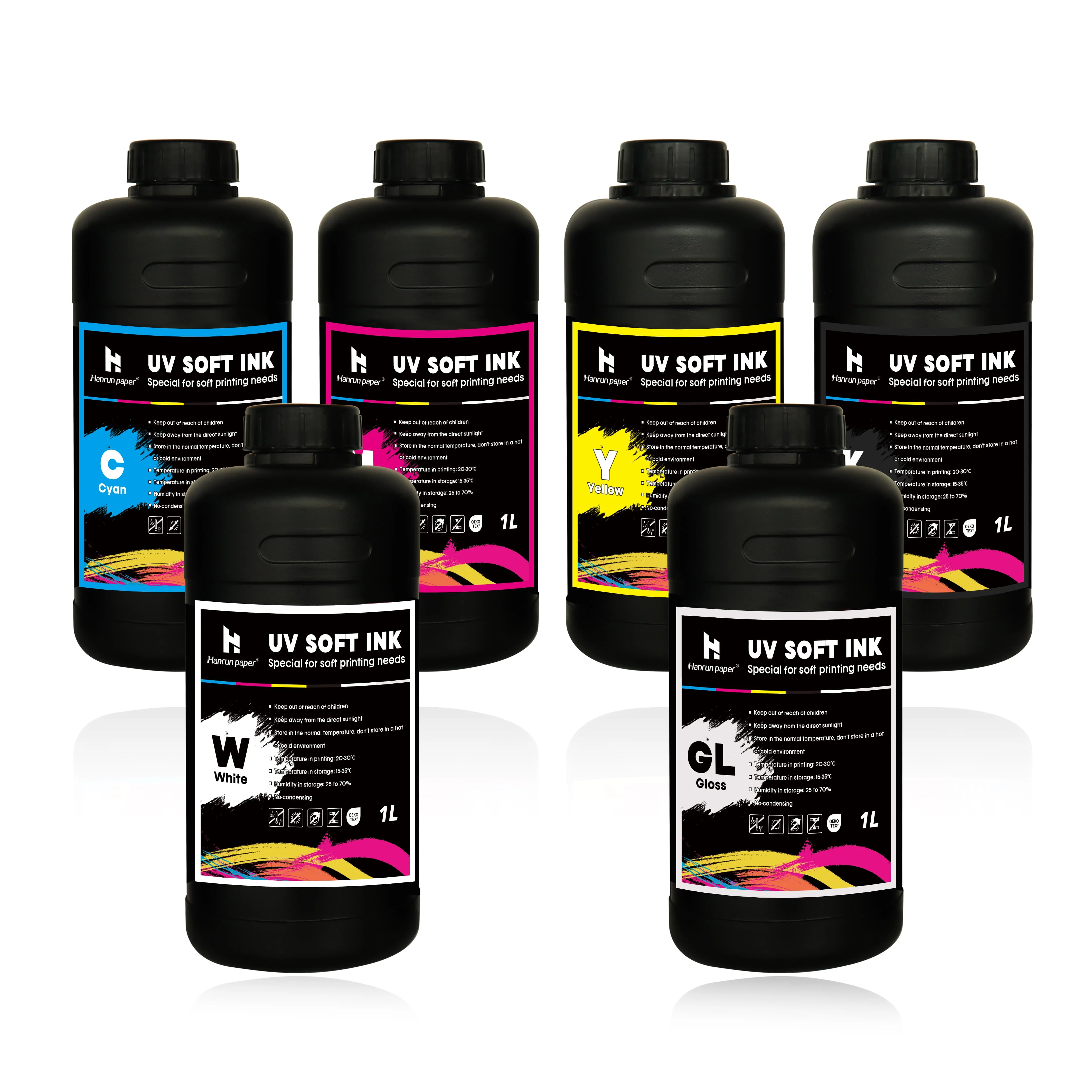 Мягкие чернила cmyk для печатающей головки i1600 i3200 dx5 xp600