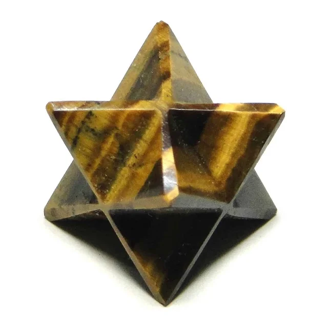 SOHA AGATE Crystal Tiger Eye High Quality 8-Point Hand Carved Merkaba Star 40mm Natural Gemstone Wholesale Merkaba Stars Gift