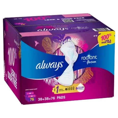 Always Maxi Feminine Pads with Wings for Women, Size 5, Extra Heavy Overnight