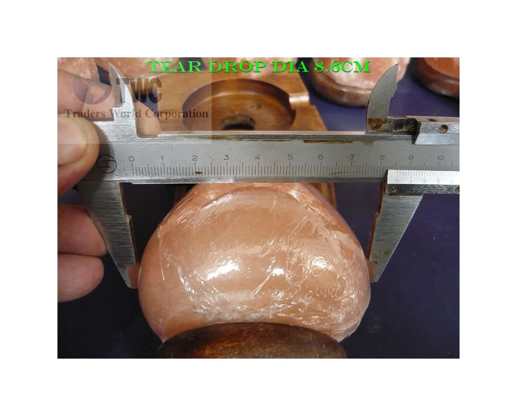 Beautiful Crystal Dew Drop Salt Lamps with Wood Base Accurate Size Stone Theme for Gifts Direct Factory Wholesale Price