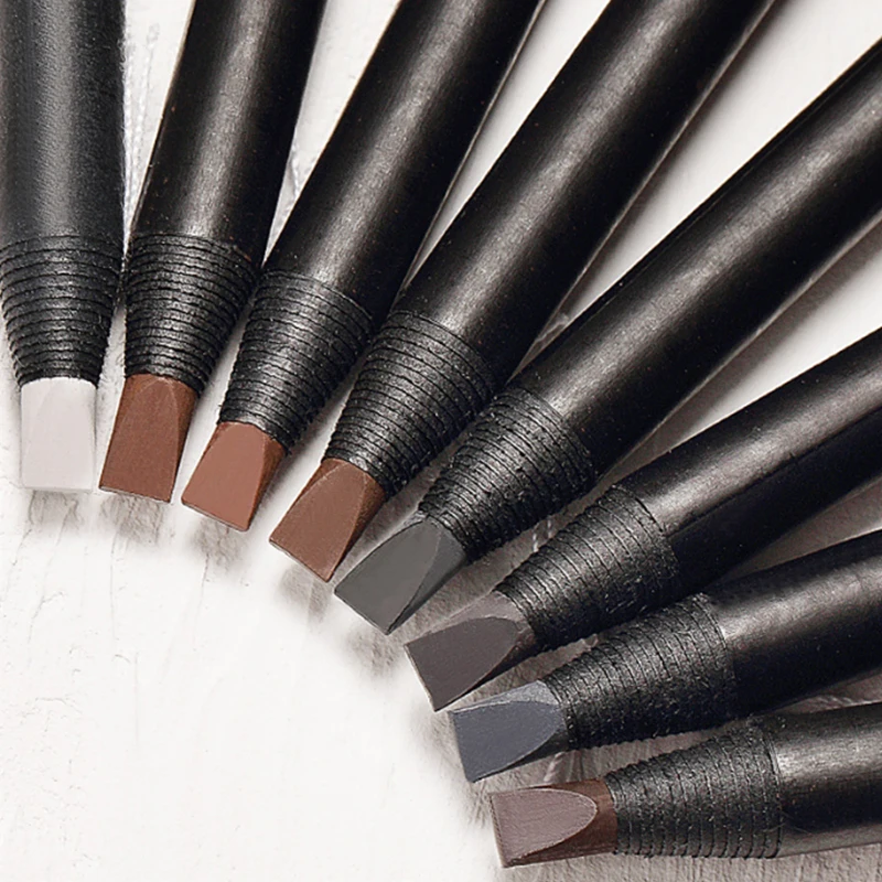 Oem Low Moq Duckbill Peel Off Waterproof Wood Microblading Tools Tattoo Brow Eyebrow Pencil For Pmu And Permanent Makeup