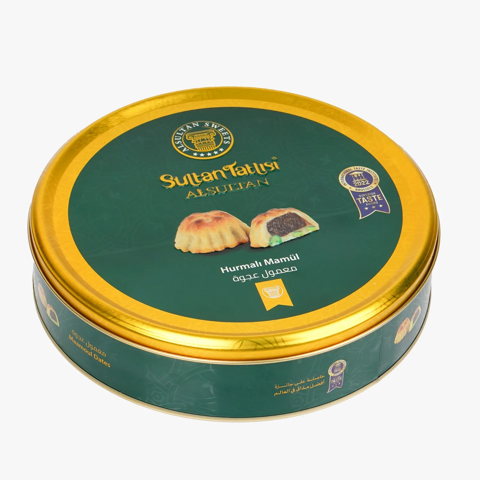 Wholesale sales Al Sultan Sweets Maamoul Dates metal boxr  Exquisite Oriental Sweets Assortment oriental sweets halal