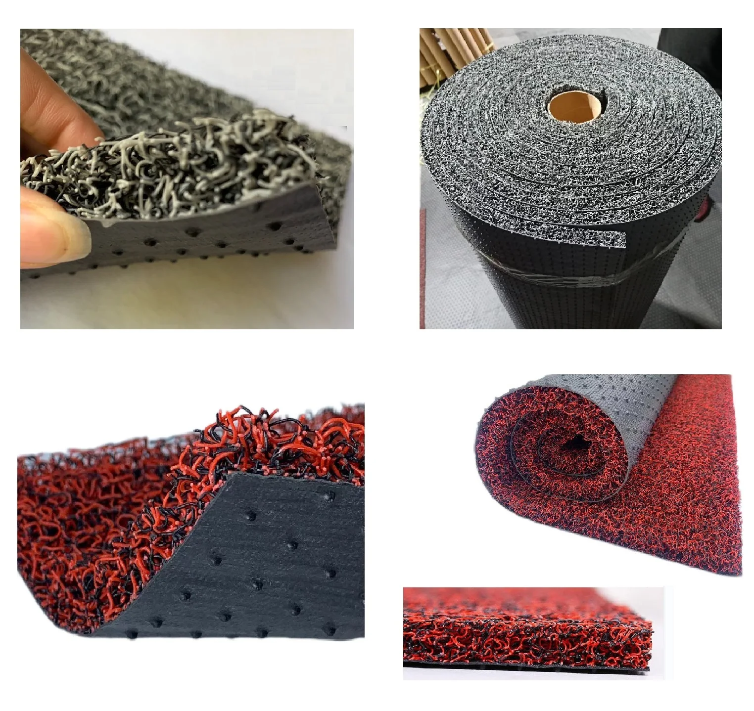 Vinyl Loop Floor Mat for car floor Entryways Deck Patio Pool Shower Locker-Room Spaghetti Loop Scraper Mat Traps Dirt and Water