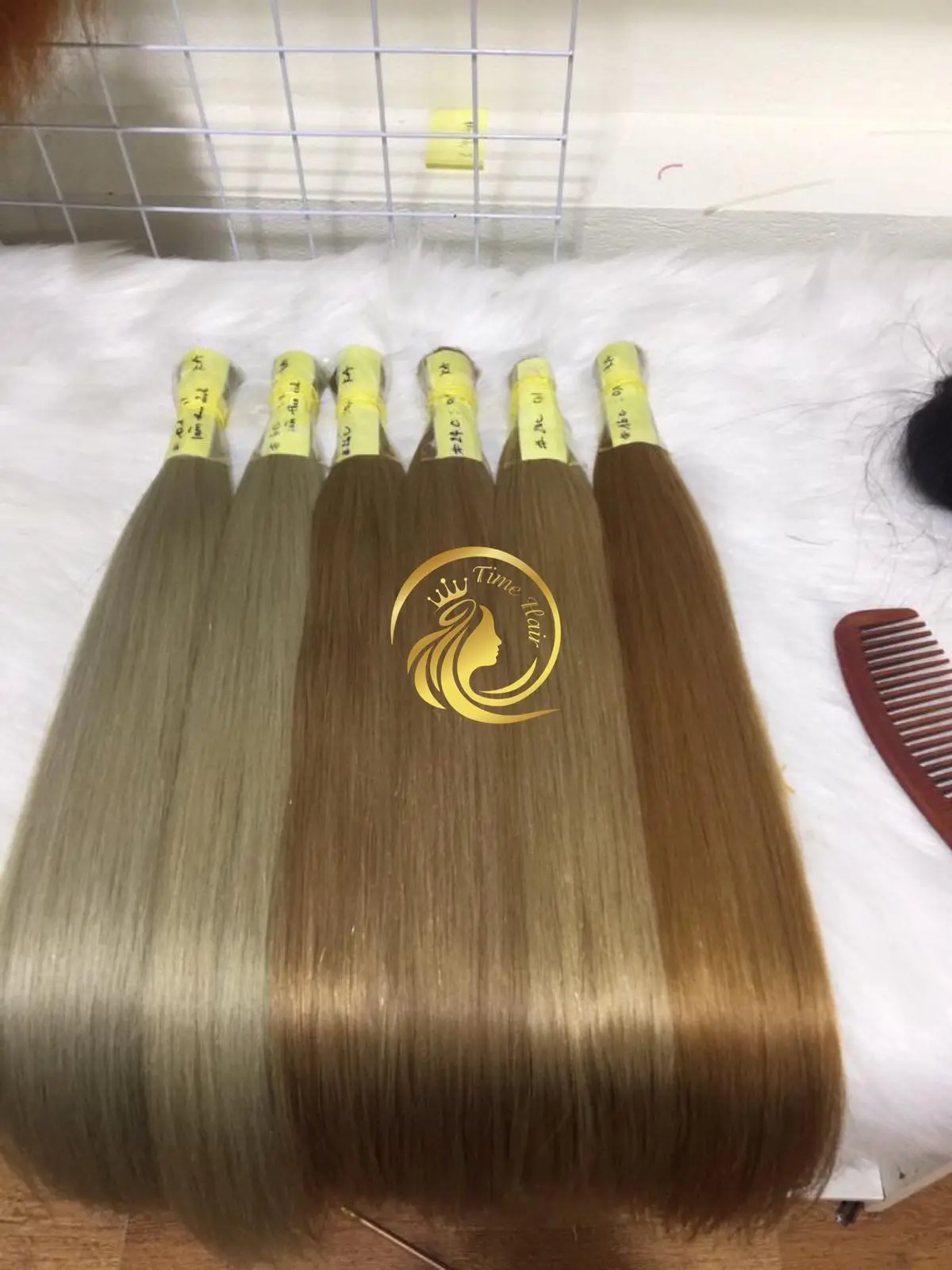 Wholesale Double Drawn Cuticle Aligned Virgin Raw Straight Remy 100% Human Hair Bulk From Vietnam