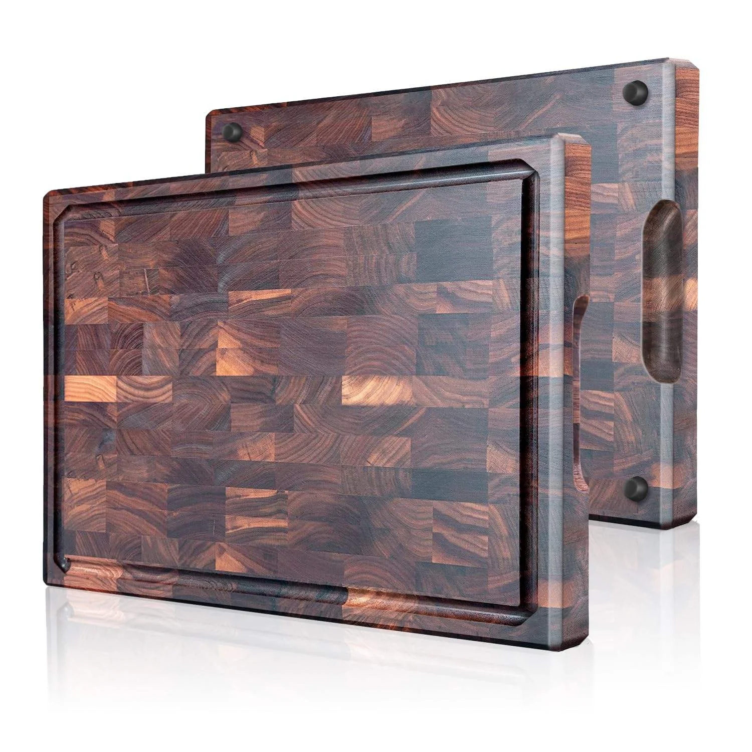 Multifunction Black Walnut Cutting Board for Kitchen Wooden Chopping Board with Juice Grooves