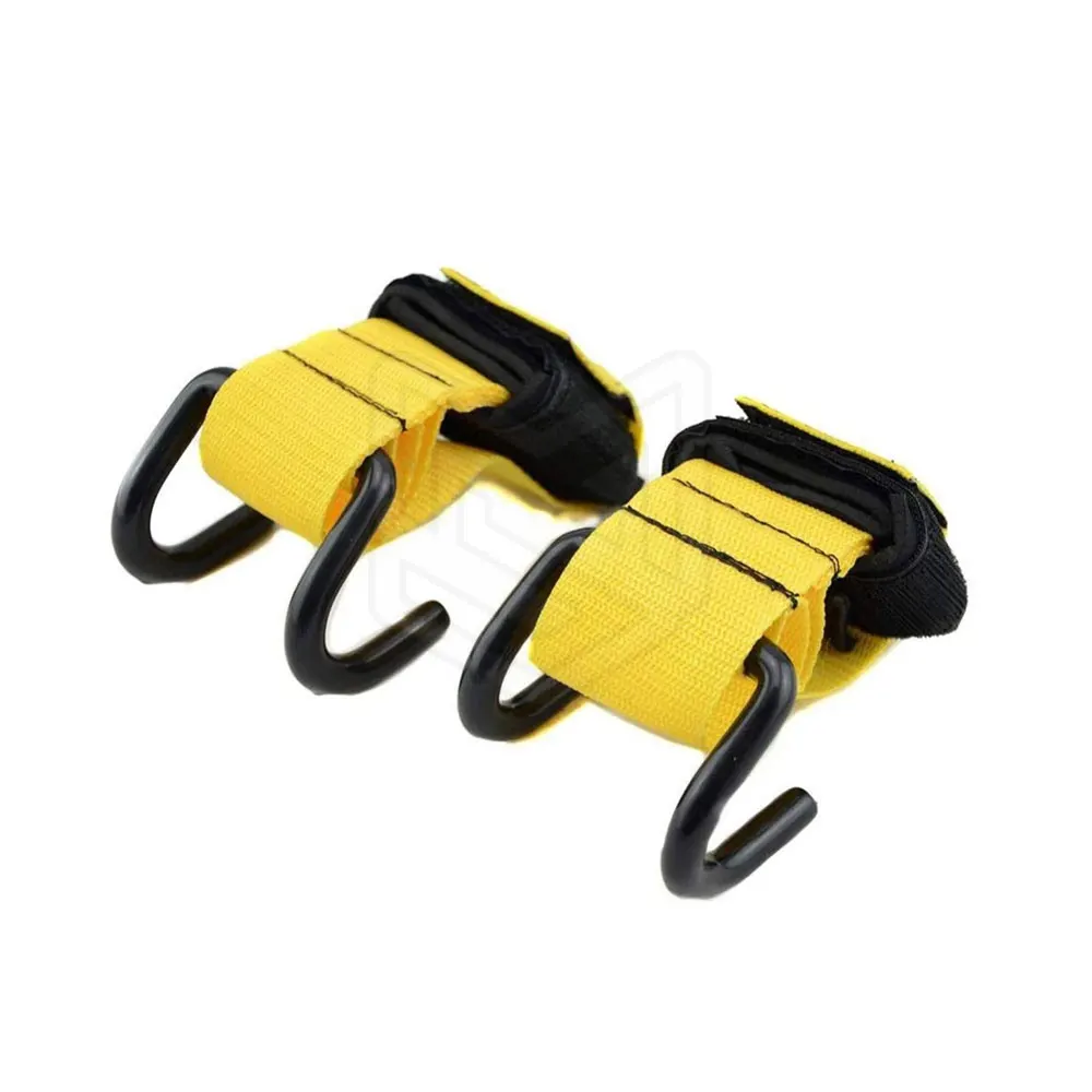 Gym Heavy Duty Weight Lifting Barbell Hooks Power Hooks Fitness Wrist Holder Rod / Gym Heavy Duty Weightlifting Barbell hooks