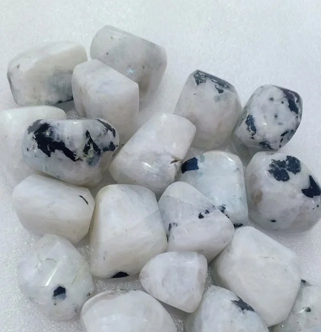 Wholesale Natural rainbow moonstone Tumblestone Gemstone  Tumbles crystals healing stones Buy Online from  S S AGATE