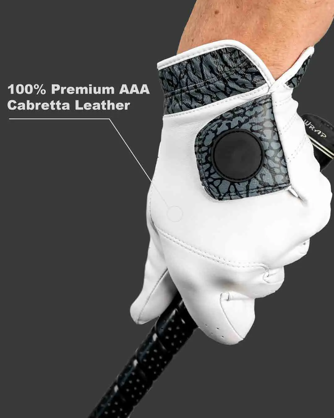 Golf Gloves Cabretta Leather FAWN Premium Cabretta Men's Golf Glove Genuine Leather Left