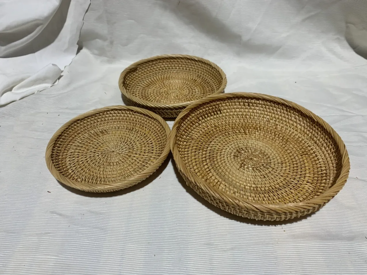 Minimalist Decorative Fruit Bowl Wholesale Handicraft Amazon Trend decorative bowls Low Rattan Bowl Made in Vietnam