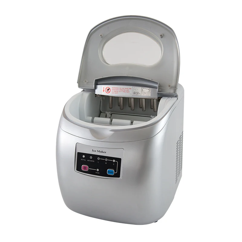 Electric home Countertop ice maker with water cooler Portable mini icemaker 12kg/24h icecube maker household