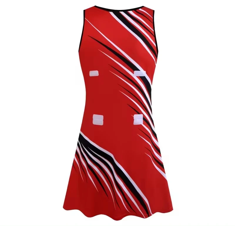 Wholesale Custom Made Netball Uniform Professional Netball Uniform High Quality Netball Uniform v-neck sublimation ladies dress