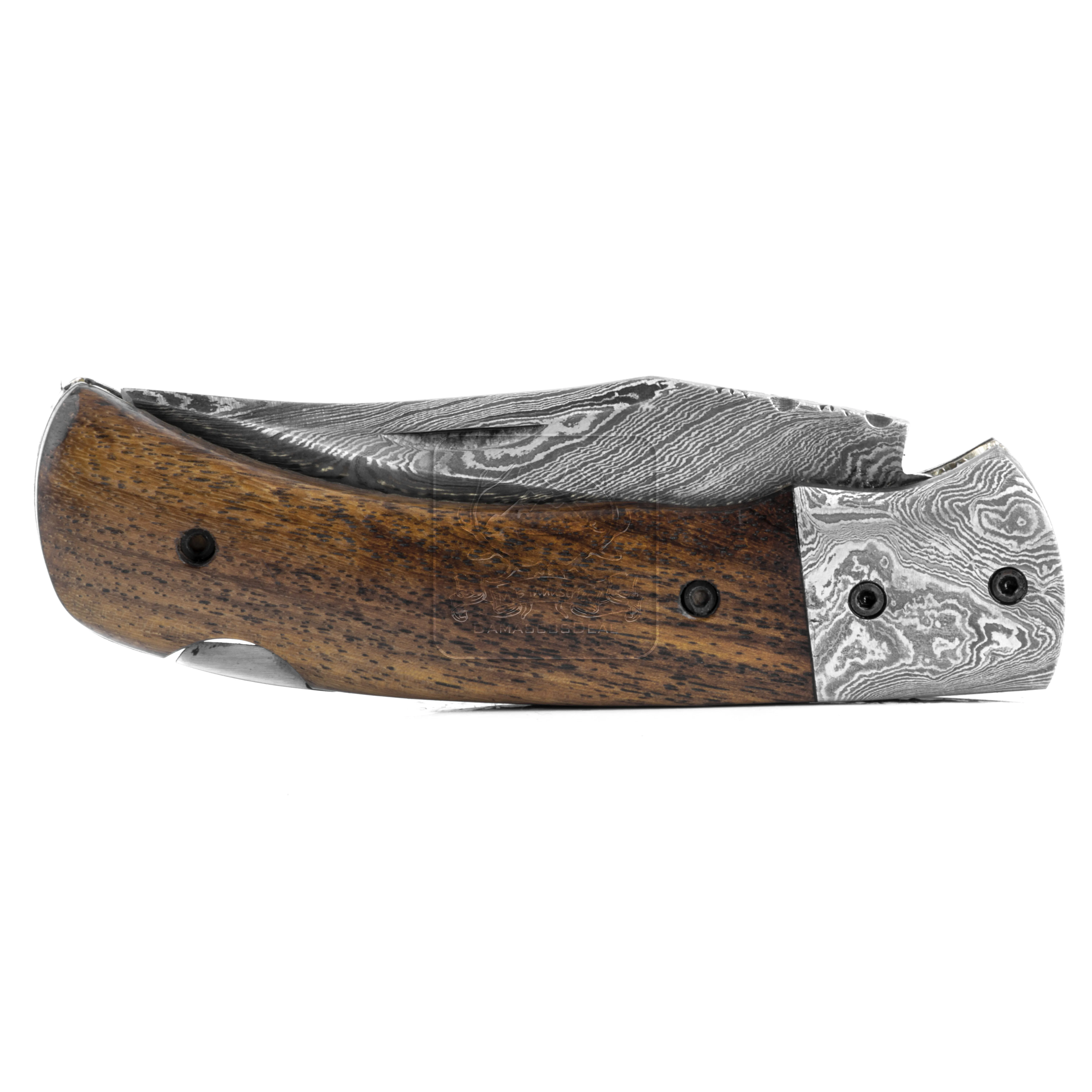 Damascus Steel Folding Knife DD-FK-684 Rosewood Pocket Knife Outdoor Survival Hunting Knife Multi Tool Bushcraft Camping