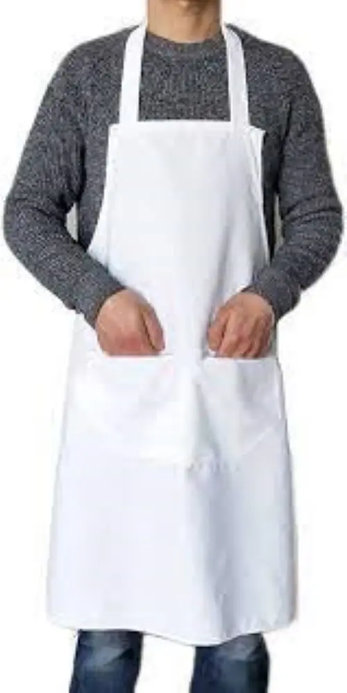 Stylish Custom Kitchen Cotton Apron Good Quality Printed Organic Chef Apron Washable for Cleaning