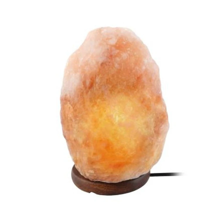 High quality Wholesale 2024  100% Natural air purifier Rock Salt Lamps Rough Iron Stand Himalayan Salt Lamp For Home Decoration