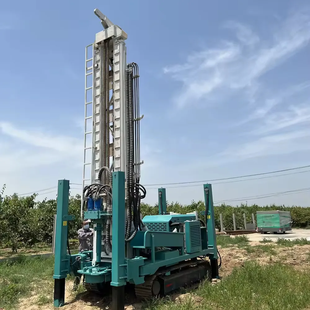 kt15c integrated mine dth drilling rig with air compressor 35m drilling depth blast hole drilling machine