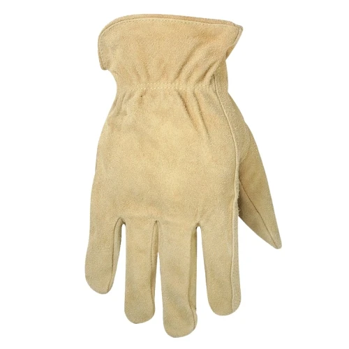 Premium Quality Buffalo Grain Leather Driver Work Gloves Hand Protective Leather Industrial Safety Heavy Duty Driving Gloves