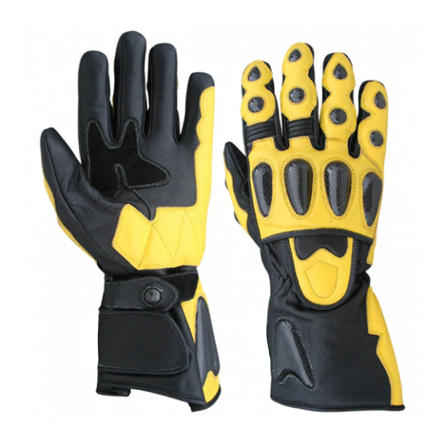 Genuine Leather Motorbike Gloves New Arrival Men Motorbike Gloves Wholesale Motorbike Gloves OEM Customized Logo By Madrid Sport