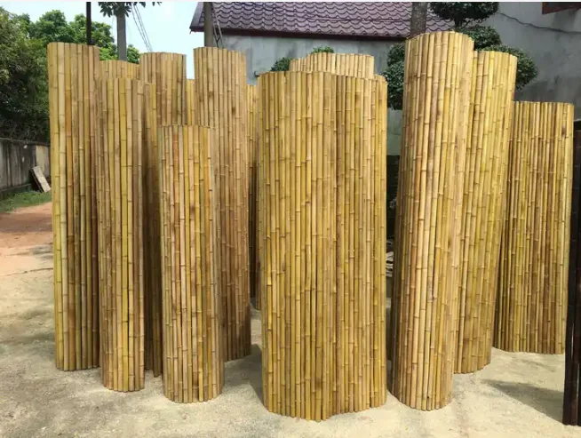 High Quality 100% Natural Rolled Bamboo Screen Fencing Garden Buildings From Vietnam Ready To Export In Bulk
