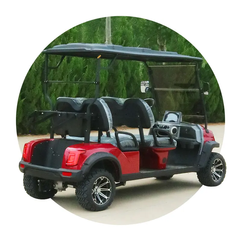 Лидер продаж оптовая продажа carro de golf electrico KingHike 48V5KW двигатель переменного тока четырехколесная внедорожная тележка для гольфа Электрический 4-местный