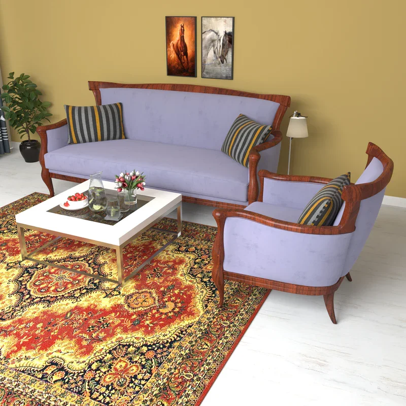 Kusum Художественный Деревянный Диван деревянное массивное дерево с размером ткани и тканью адаптированные для декора вашего дома отеля