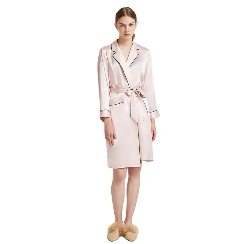 Women Satin Sleepwear Women High Quality Women 3pcs Satin Pajamas Set Night Wear Bathrobes Lace Sleepwear Robe Sets For Ladies