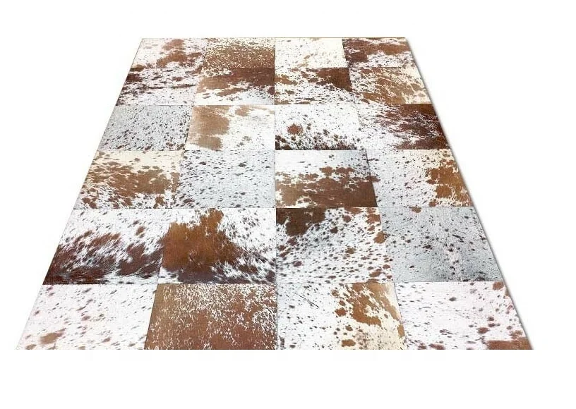 Brazil wholesale Cowhide Real Fur Leather  natural patchwork cowhide carpets for Home and Office Indoor and Outdoor decorations