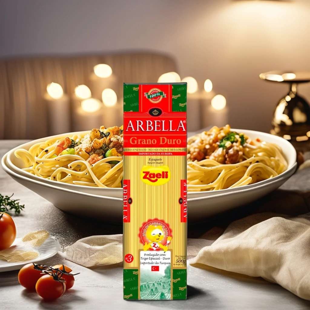 Zaeli Pasta Grano Duro SPAGUETTI 20x17oz Nice Value Typical Italian Recipes Whole Grain Macaroni Elbow Style Dried Made Brazil