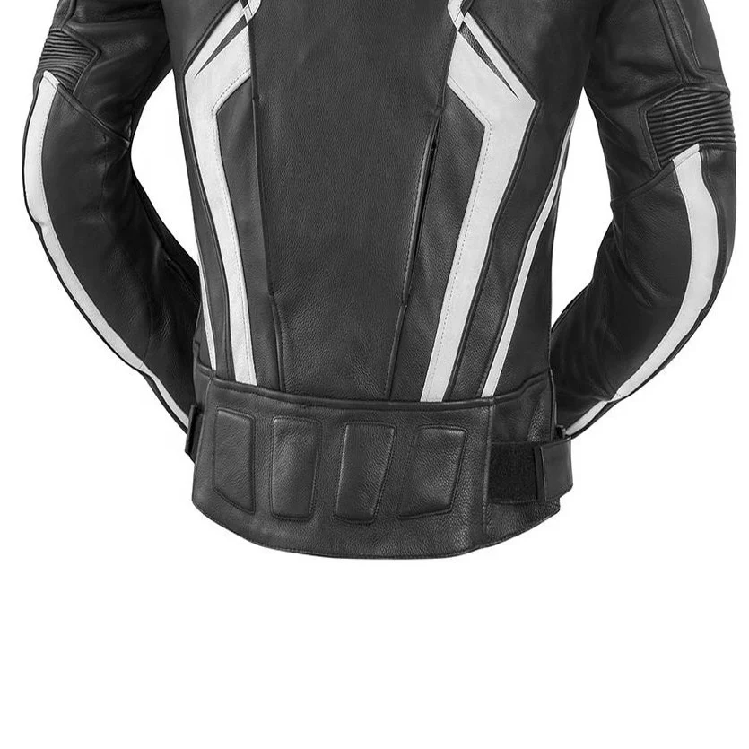 2023 Good-Looking Best Selling Motorbike Leather Jacket,  Fashion Racing Motorbike Padded Leather Jacket For Men