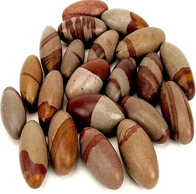 Narmada Shivling 11 Pcs Set Semi-Precious Stone Spiritual Religious Shiva Lingam