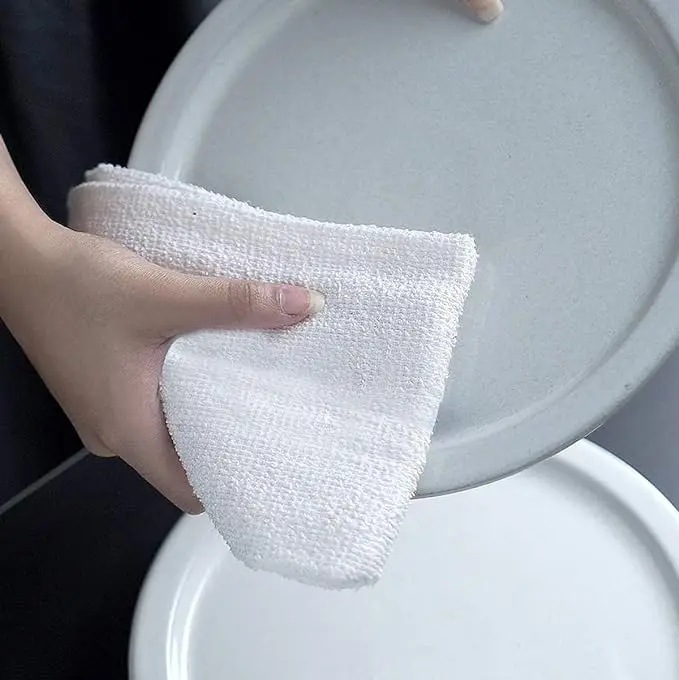 100% Cotton Cleaning Rags Size 14x17 inches Absorbent Bar Towels Restaurant Cleaning and Reusable Dish Multipurpose Towels