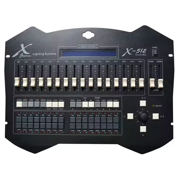 Manual Switch DC9V 16ch DMX512 Controller For Stage Light DJ Parties Simple Console Recorder