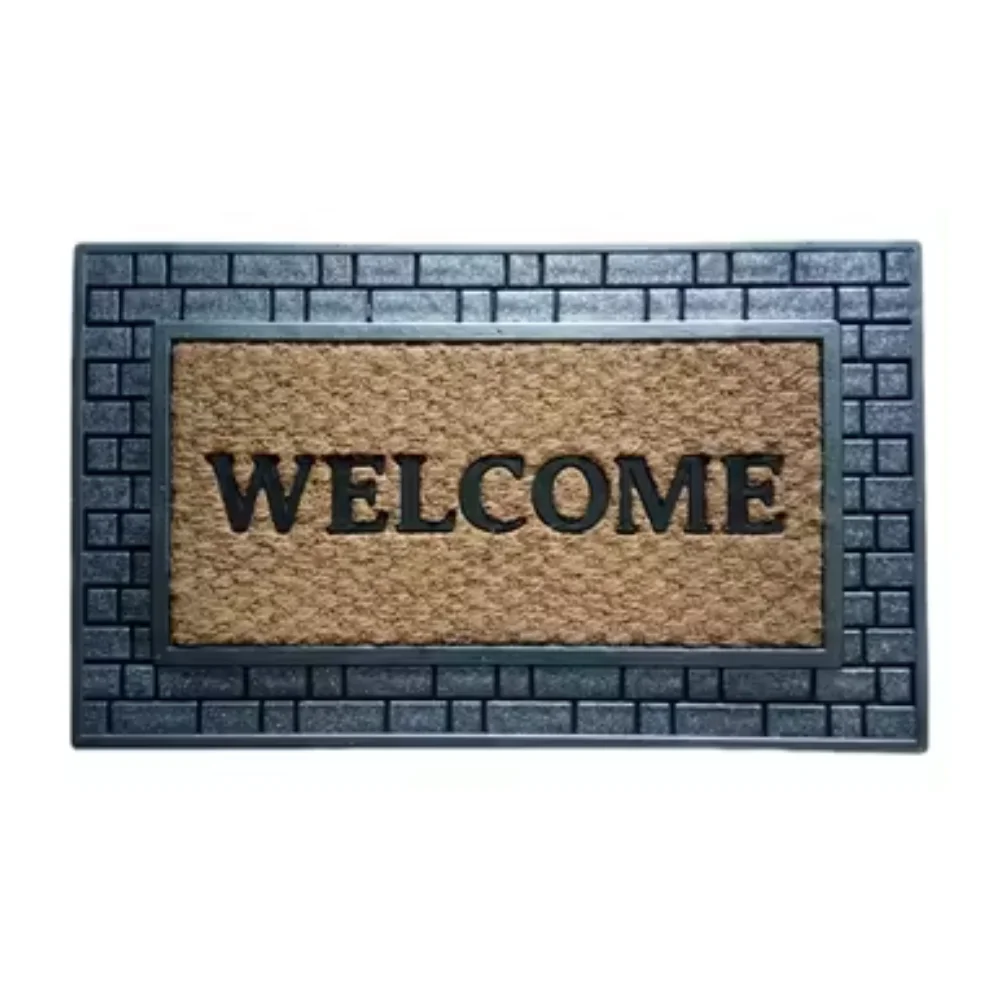 BEST COIR NON BRUSH RUBBER PAINTED PRINCESS MAT FOR INDOOR USAGE ECO-FRIENDLY NON TOXIC Available at Wholesale Price