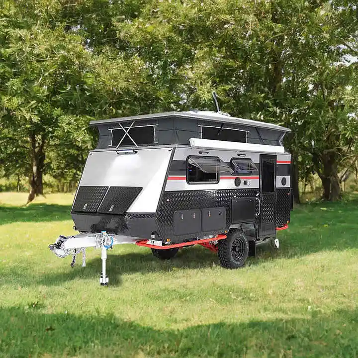 Ecocampor внедорожный караван австралийские стандарты 21-футовый туристический Трейлер с тентом и внешним телевизором высокое качество для продажи
