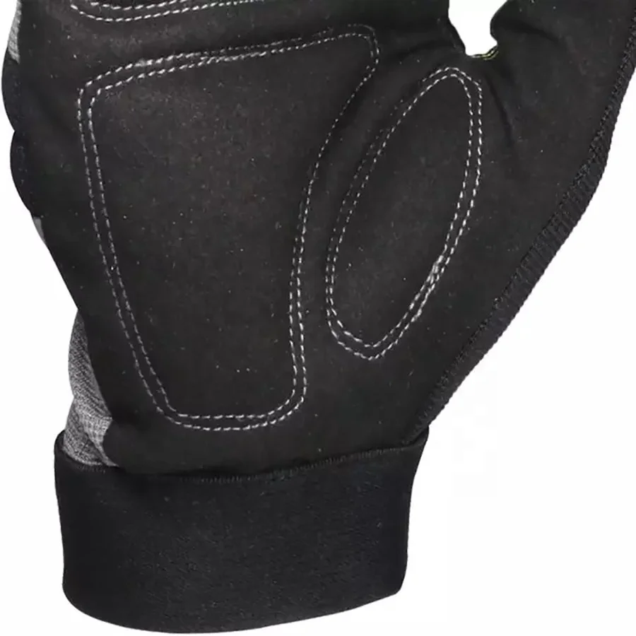 Work Assembly Gloves / Working Gloves / Leather Safety Gloves High Quality Leather Grain Leather White & Black Protect Hand soft