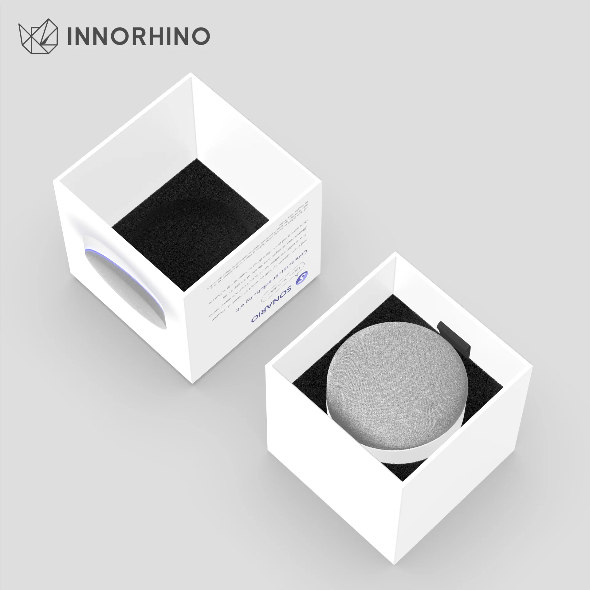 Custom Premium Top And Bottom Telescopic Rigid Box With EVA Insert For Consumer Electronics