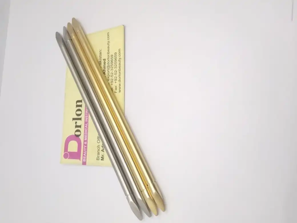 High Quality Reusable Eyebrow Wax Sticks Stainless Steel Brow Waxing Stick Custom Logo Pusher Waxing Spatula