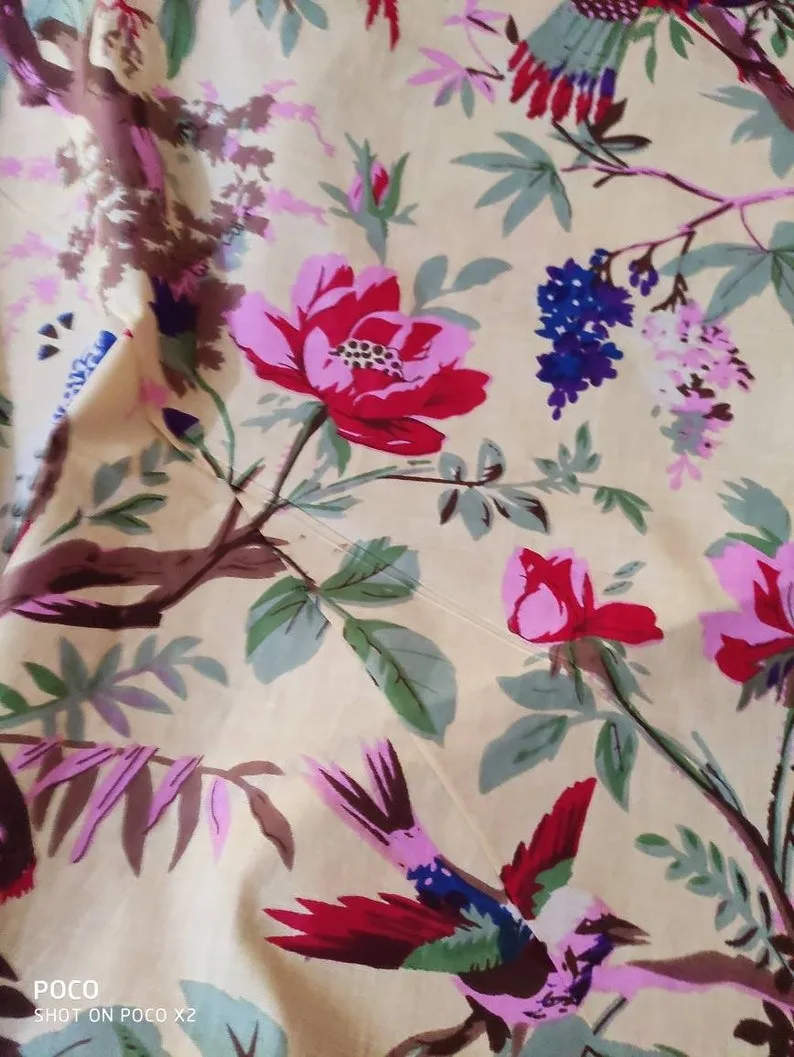 Frida Kahlo Inspired Print, Frida Print, Fabric For Dress Making, Curtain, Cushion, And , Creative Craft. by Indian Exporter