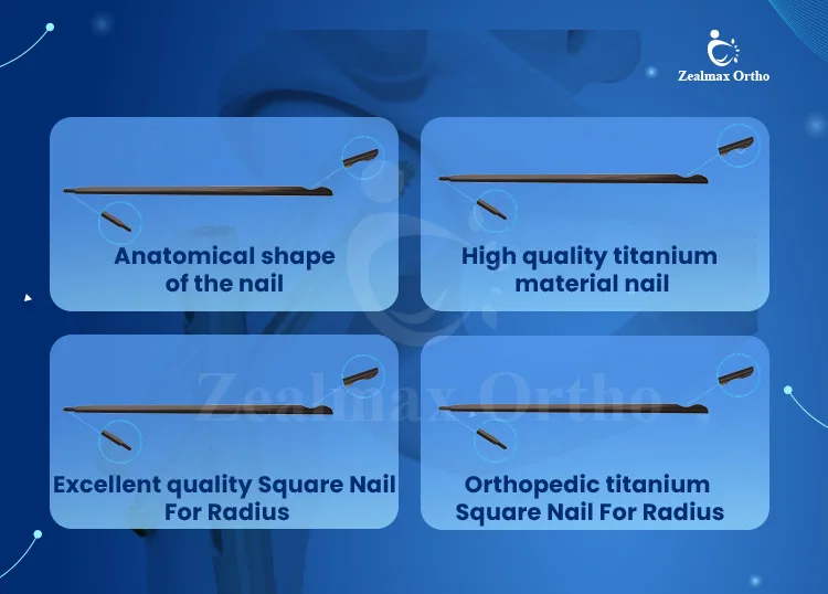 Zealmax Ortho большой спрос, лучшее качество, квадратная блокировка, Интрамедуллярный радиус, костный ноготь