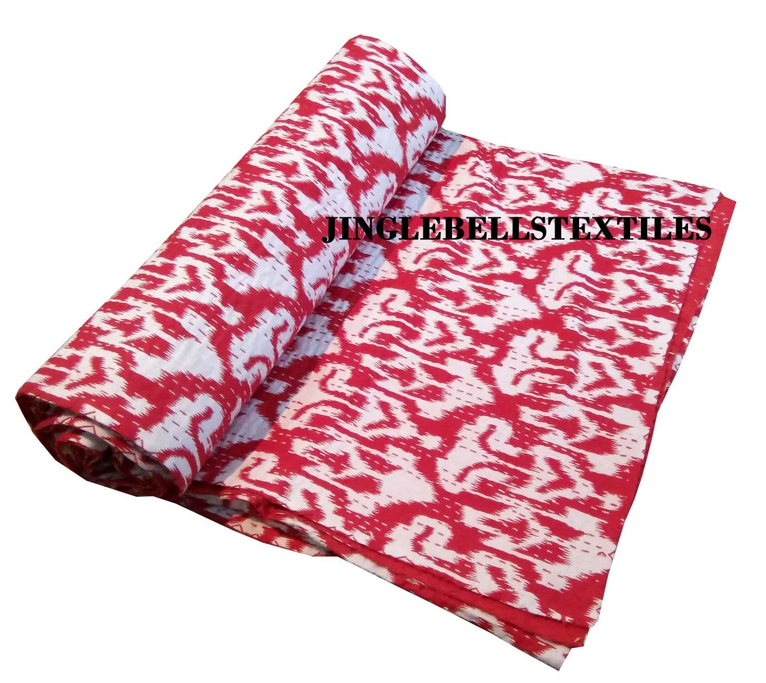 Лоскутное двухстороннее винтажное одеяло Kantha/Kantha кровать