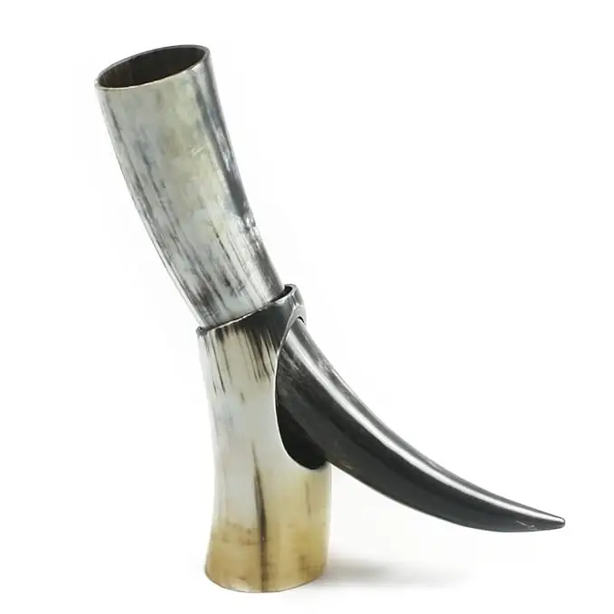 Modern quality  drinking horn  Polished with horn Stand weer wine drink Perfect for Reenactment by hs husnain crafts from india